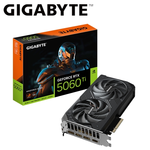 限搭機!!!技嘉 N506TWF2OC-16GD RTX 5060 Ti WINDFORCE OC 16G(2587Mhz/16G DDR7/1H3DP/20.8cm/雙風扇/註4年)